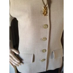 Yves Saint Laurent BLAZER BEIGE COL V CHYC -Yves Saint Laurent 100368 3
