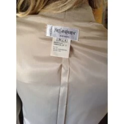 Yves Saint Laurent BLAZER BEIGE COL V CHYC -Yves Saint Laurent 100368 7