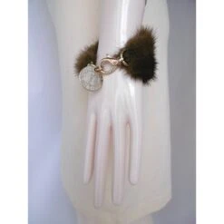 Yves Saint Laurent Bijou De Sac En Fourrure De Vison Marron -Yves Saint Laurent 107687 6