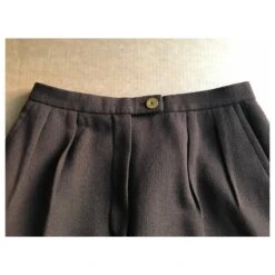 Yves Saint Laurent Tailleur Veste Pantalon Marron Foncé 17 Yves Saint Laurent Tailleur Veste Pantalon Marron Foncé -Yves Saint Laurent 114348 7