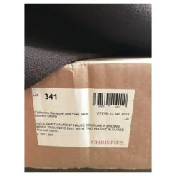 Yves Saint Laurent Tailleur Veste Pantalon Marron Foncé 19 Yves Saint Laurent Tailleur Veste Pantalon Marron Foncé -Yves Saint Laurent 114348 9