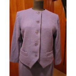 Yves Saint Laurent Tailleur Jupe Violet -Yves Saint Laurent 12873 5