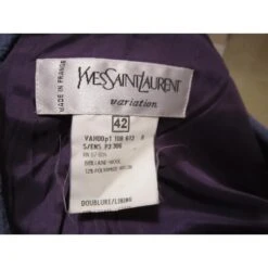 Yves Saint Laurent Tailleur Jupe Violet -Yves Saint Laurent 12873 6