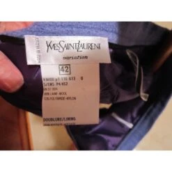 Yves Saint Laurent Tailleur Jupe Violet -Yves Saint Laurent 12873 7