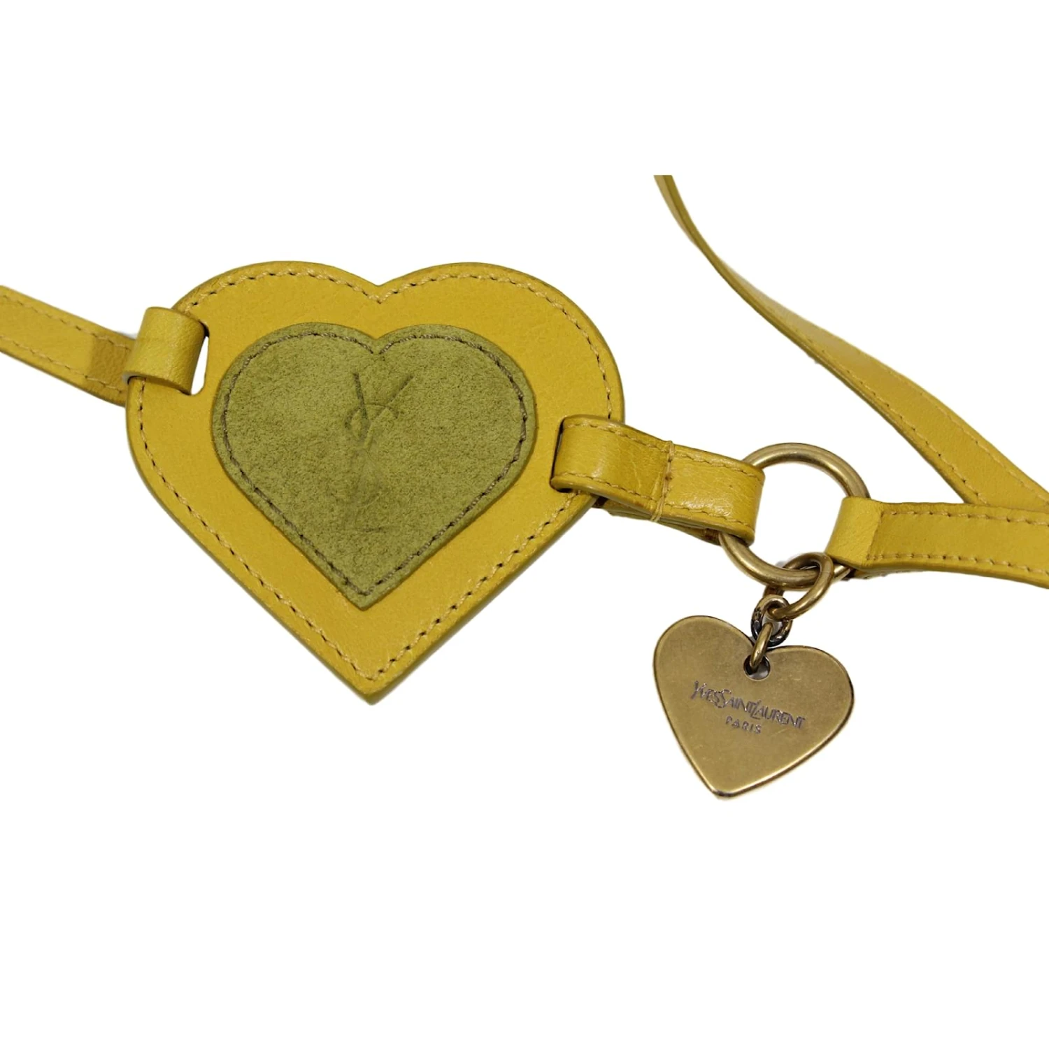 Yves Saint Laurent Ceinture Cœur Jaune 4 Yves Saint Laurent Ceinture Cœur Jaune – Image 2