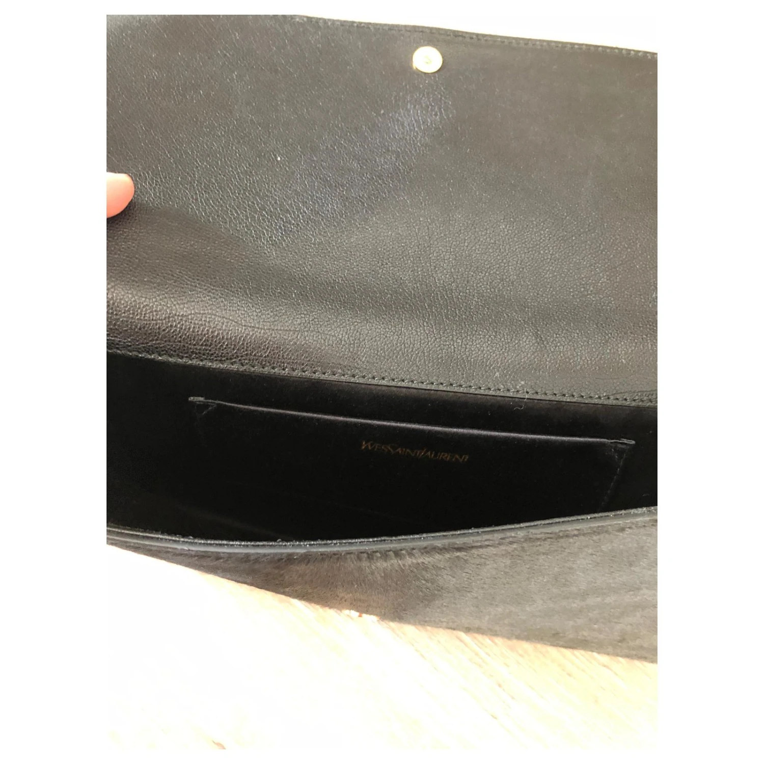 Yves Saint Laurent Chyc Noir Imprimé Léopard Bleu Foncé 6 Yves Saint Laurent Chyc Noir Imprimé Léopard Bleu Foncé – Image 4