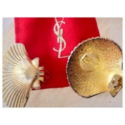 Yves Saint Laurent CLIPS COQUILLES SAINT JACQUES Doré -Yves Saint Laurent 151191 4