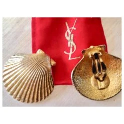 Yves Saint Laurent CLIPS COQUILLES SAINT JACQUES Doré -Yves Saint Laurent 151191 5