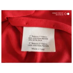 YVES SAINT LAURENT DEBARDEUR EN MAILLE AVEC VOLANT Rouge -Yves Saint Laurent 153685 4