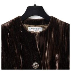 Yves Saint Laurent DARK BROWN VELVET FR38 Marron Foncé 7 Yves Saint Laurent DARK BROWN VELVET FR38 Marron Foncé -Yves Saint Laurent 160798 3