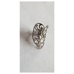 Yves Saint Laurent Bague YSL En Argent Vintage Argenté -Yves Saint Laurent 165412 3