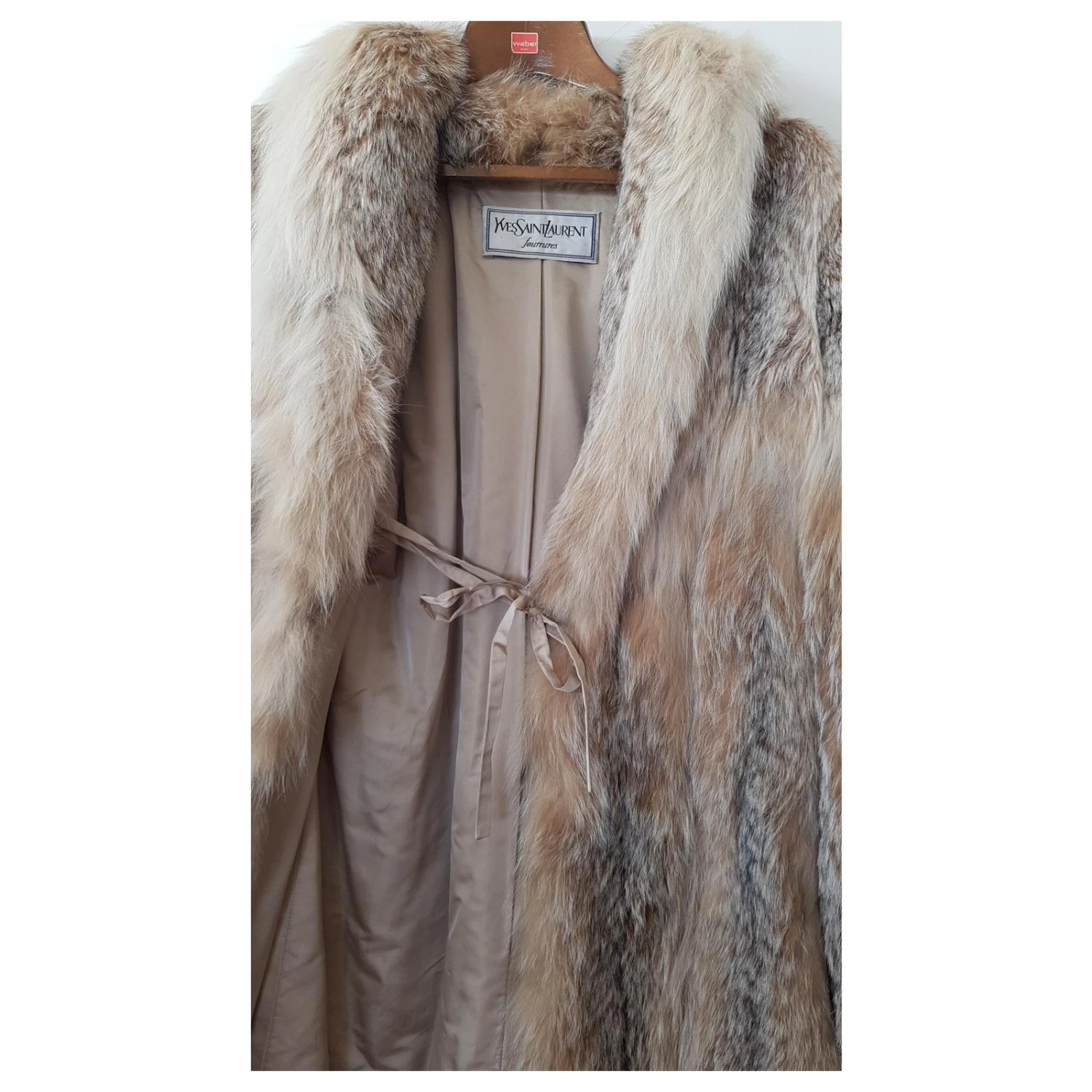 Manteau Lynx Yves Saint Laurent. Crème 6 Manteau Lynx Yves Saint Laurent. Crème – Image 4