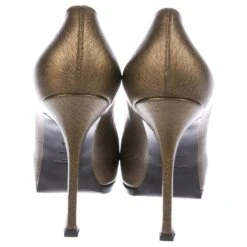 Yves Saint Laurent Escarpins Tribute Rive Gauche Noir Doré -Yves Saint Laurent 180207 3