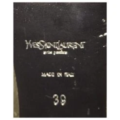 Yves Saint Laurent Escarpins Tribute Rive Gauche Noir Doré -Yves Saint Laurent 180207 8