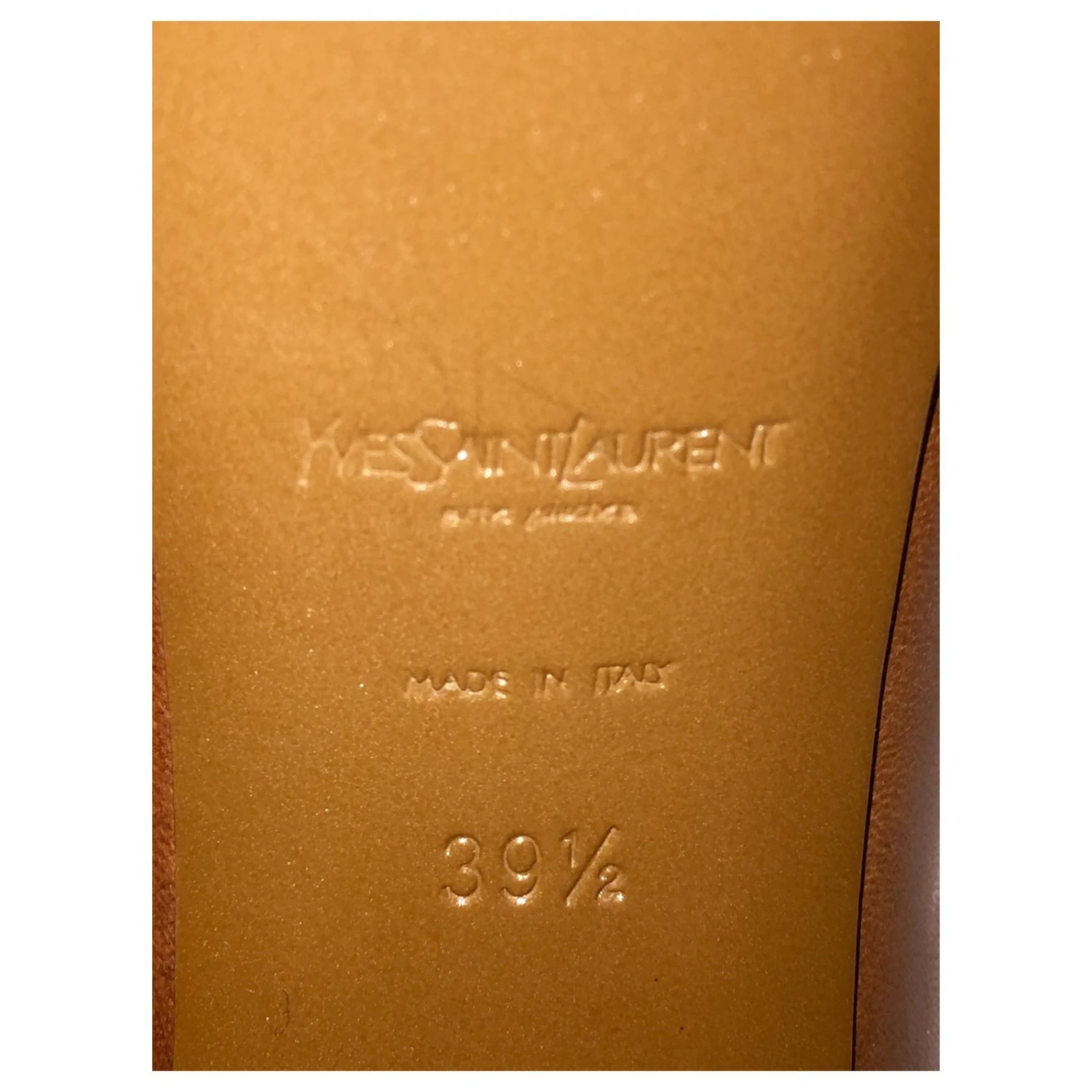 Yves Saint Laurent Escarpins YSL Tribute Rive Gauche Marron 8 Yves Saint Laurent Escarpins YSL Tribute Rive Gauche Marron – Image 6