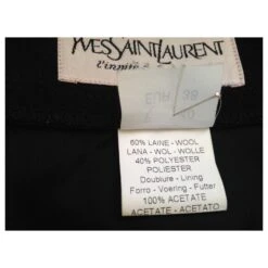 Yves Saint Laurent Jupe Noir -Yves Saint Laurent 186032 9
