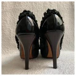 Yves Saint Laurent Escarpins Brevetés YSL Vintage Noir -Yves Saint Laurent 193727 4