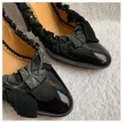 Yves Saint Laurent Escarpins Brevetés YSL Vintage Noir -Yves Saint Laurent 193727 6