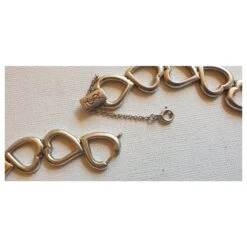 Yves Saint Laurent Rascde Cou Cœurs Vintage En Argent Massif 925 Argenté -Yves Saint Laurent 200405 4