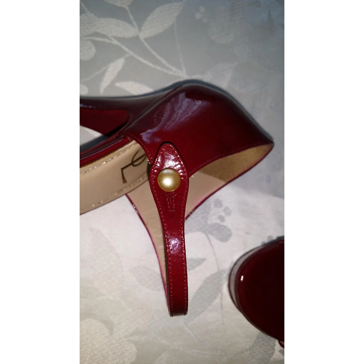 Yves Saint Laurent Escarpins Bordeaux 7 Yves Saint Laurent Escarpins Bordeaux – Image 5