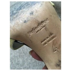 Yves Saint Laurent Escarpins YSK Vintage Polkadot Noir Blanc Jaune -Yves Saint Laurent 205559 4