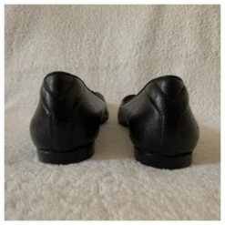 Yves Saint Laurent Ballerines En Cuir Noir Texturé -Yves Saint Laurent 207507 4