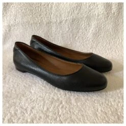 Yves Saint Laurent Ballerines En Cuir Noir Texturé -Yves Saint Laurent 207507 5