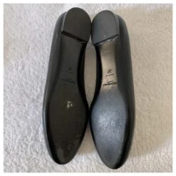 Yves Saint Laurent Ballerines En Cuir Noir Texturé -Yves Saint Laurent 207507 6