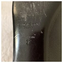 Yves Saint Laurent Ballerines En Cuir Noir Texturé -Yves Saint Laurent 207507 7