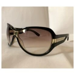 Yves Saint Laurent Lunettes De Soleil Noires En Acétate YSL Optyl -Yves Saint Laurent 207508 3