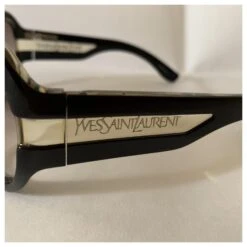 Yves Saint Laurent Lunettes De Soleil Noires En Acétate YSL Optyl -Yves Saint Laurent 207508 4