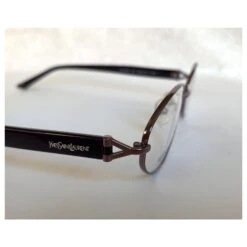 Yves Saint Laurent Montures En Titane Violet Foncé YSL -Yves Saint Laurent 221383 5