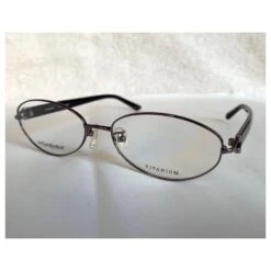 Yves Saint Laurent Montures En Titane Violet Foncé YSL -Yves Saint Laurent 221383 6