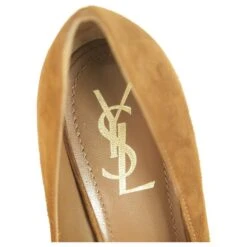 Yves Saint Laurent YSL Tribute TRIBTOO Escarpins à Talons Plateforme En Daim Marron à Bout Rond 40 16 Yves Saint Laurent YSL Tribute TRIBTOO Escarpins à Talons Plateforme En Daim Marron à Bout Rond 40 -Yves Saint Laurent 228561 7