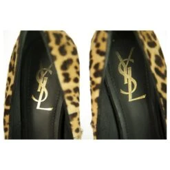 Yves Saint Laurent - Escarpins à Talons Tribtoo En Poil De Veau Léopard Marron 40 Chaussures -Yves Saint Laurent 228575 6