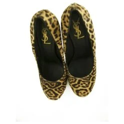 Yves Saint Laurent - Escarpins à Talons Tribtoo En Poil De Veau Léopard Marron 40 Chaussures -Yves Saint Laurent 228575 8