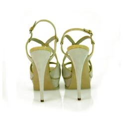 Yves Saint Laurent Escarpins à Talon Plateforme En Daim Gris YSL à Talon Ouvert 40 -Yves Saint Laurent 228804 3