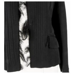 Yves Saint Laurent TOM FORD BLACK SILK FEUILLETE FR38 Noir -Yves Saint Laurent 231869 3