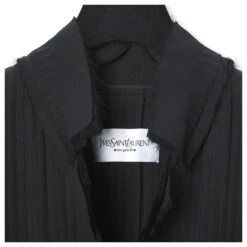 Yves Saint Laurent TOM FORD BLACK SILK FEUILLETE FR38 Noir -Yves Saint Laurent 231869 6
