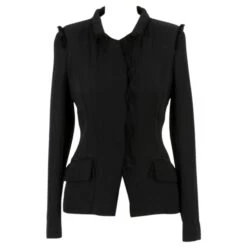 Yves Saint Laurent TOM FORD BLACK SILK FEUILLETE FR38 Noir -Yves Saint Laurent 231869 7