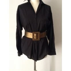 Yves Saint Laurent Ceinture Vintage Doré -Yves Saint Laurent 24045 5