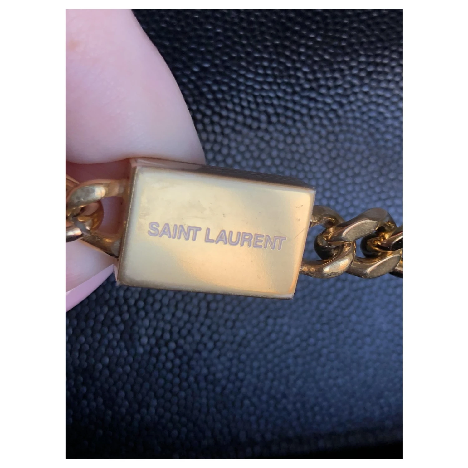 Yves Saint Laurent Pochette YSL Kate Avec Pompon Noir 9 Yves Saint Laurent Pochette YSL Kate Avec Pompon Noir – Image 7