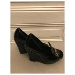 Yves Saint Laurent Escarpins Compensés Noir -Yves Saint Laurent 256847 4