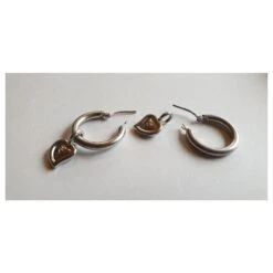 Yves Saint Laurent Créoles Argenté -Yves Saint Laurent 258395 5