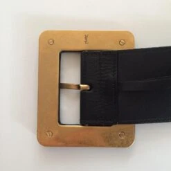 Yves Saint Laurent Ceinture Large Noir -Yves Saint Laurent 26471 4