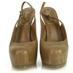 Yves Saint Laurent Escarpins YSL Tribute TRIBTOO En Cuir Marron Clair 38.5 15 Yves Saint Laurent Escarpins YSL Tribute TRIBTOO En Cuir Marron Clair 38.5 -Yves Saint Laurent 265233 6