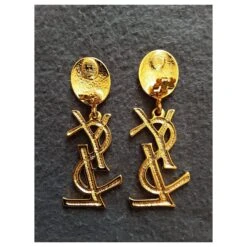 Yves Saint Laurent. Logo Clips. Bijouterie Dorée -Yves Saint Laurent 272587 5