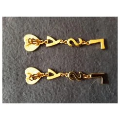 Yves Saint Laurent. Clips Logo Lettres. Bijouterie Dorée -Yves Saint Laurent 272598 3