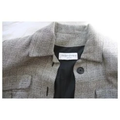 Yves Saint Laurent Vestes Gris -Yves Saint Laurent 281143 4