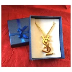 Yves Saint Laurent PENDENTIF YSL ENTRELACES Bijouterie Dorée -Yves Saint Laurent 300952 2